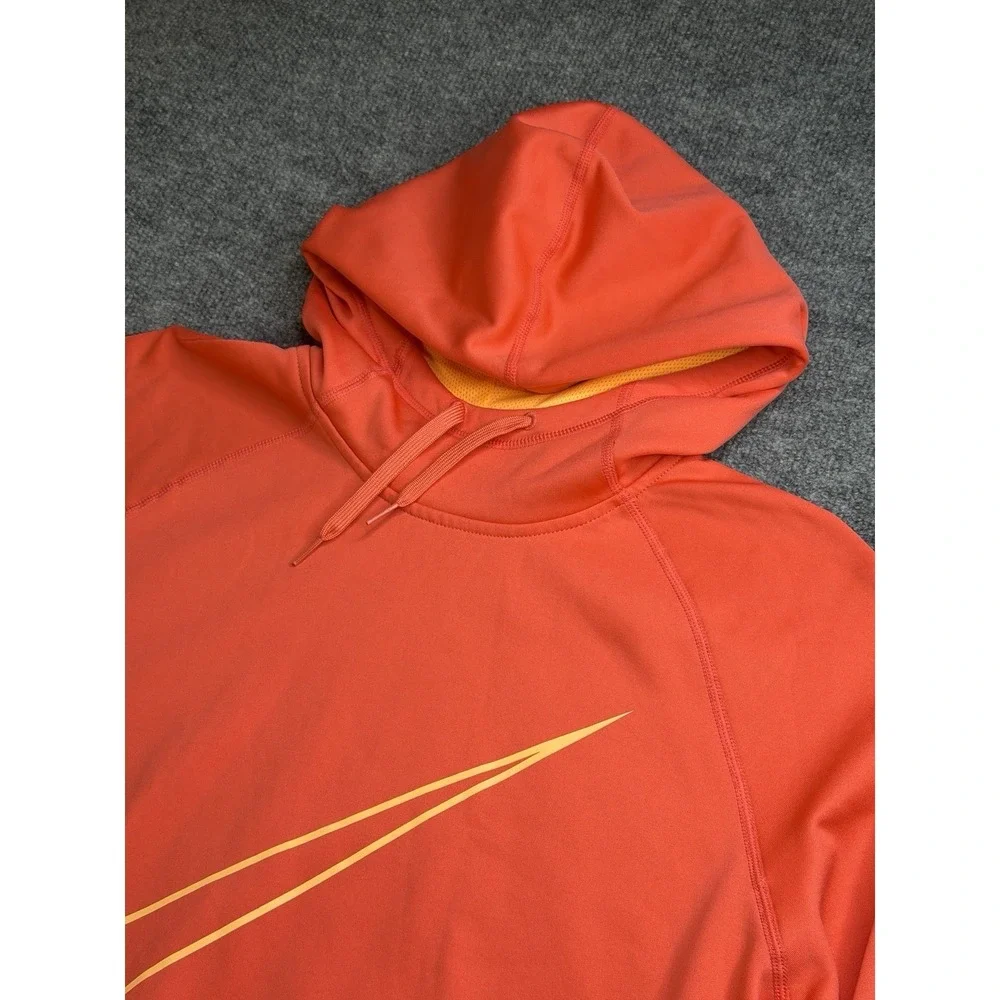 Womens Nike Dri-fit size XL Orange Pullover Hoodie Sweatshirt